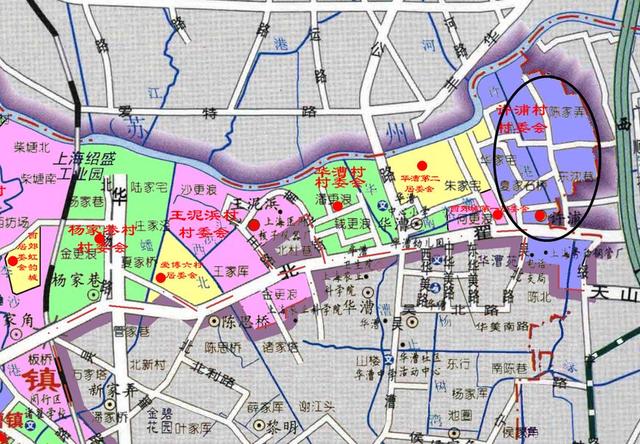 上海虹橋商務(wù)區(qū)北部的許浦村：大部分要動遷，成為綠化為主的地區(qū)